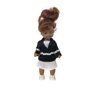 Lovely Patsy Doll 1990s African American Dark Hair & Navy Blue and White Outfit